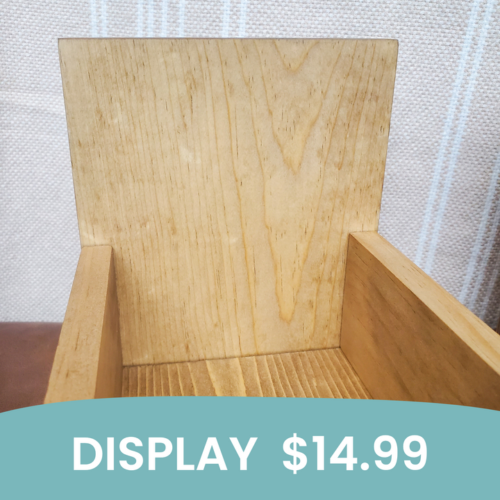 Wooden Retail Display Box (wood display only)