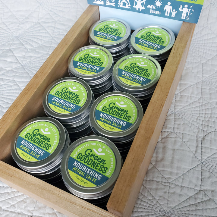 Wholesale Bundle (wood display + salves)