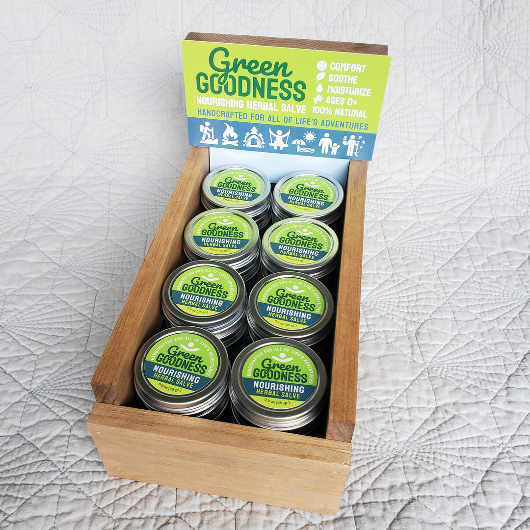 Wholesale Bundle (wood display + salves)