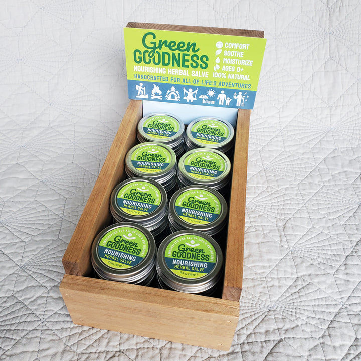 Wholesale Bundle (wood display + salves)