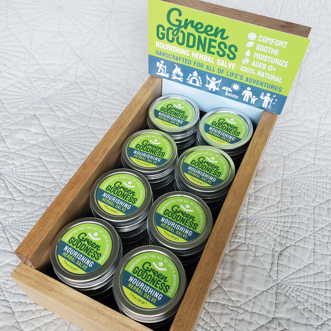 Wholesale Bundle (wood display + salves)