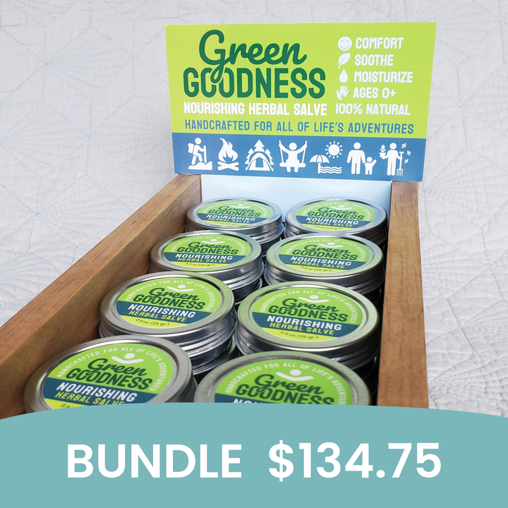 Wholesale Bundle (wood display + salves)